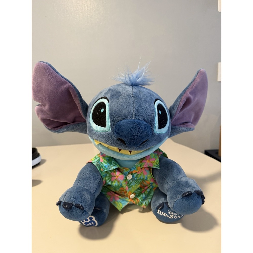 Disney Lilo & Stitch Stitch Plush Stuffed Animal in Hawaiian Shirt Small